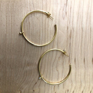 Adrienne Gold Hoop Earrings