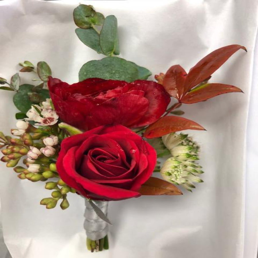 Red Rose Prom Boutonnieres