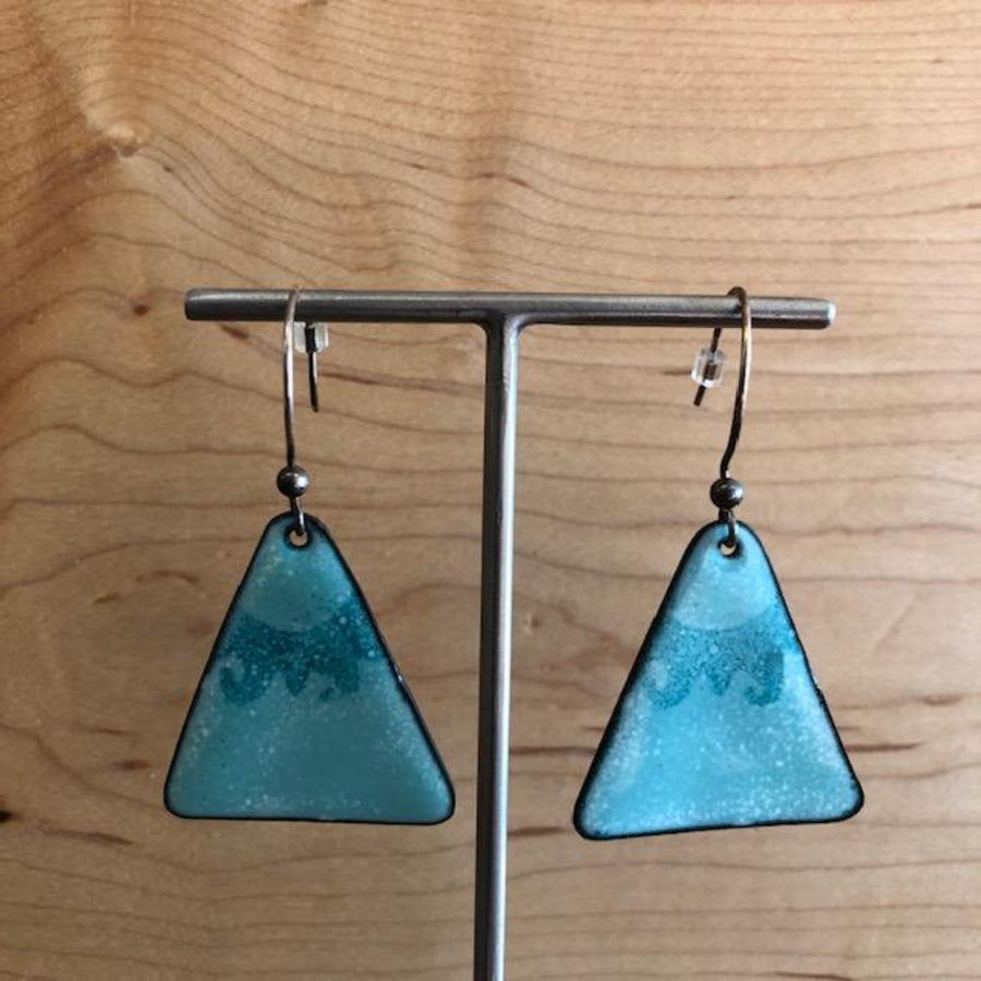 Turquoise Enamel Triangle