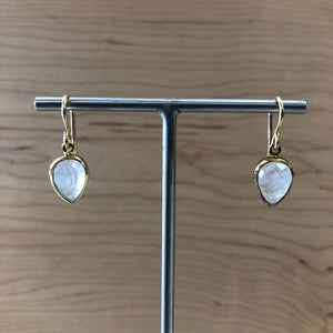 Moonstone Pear Drop Earrings